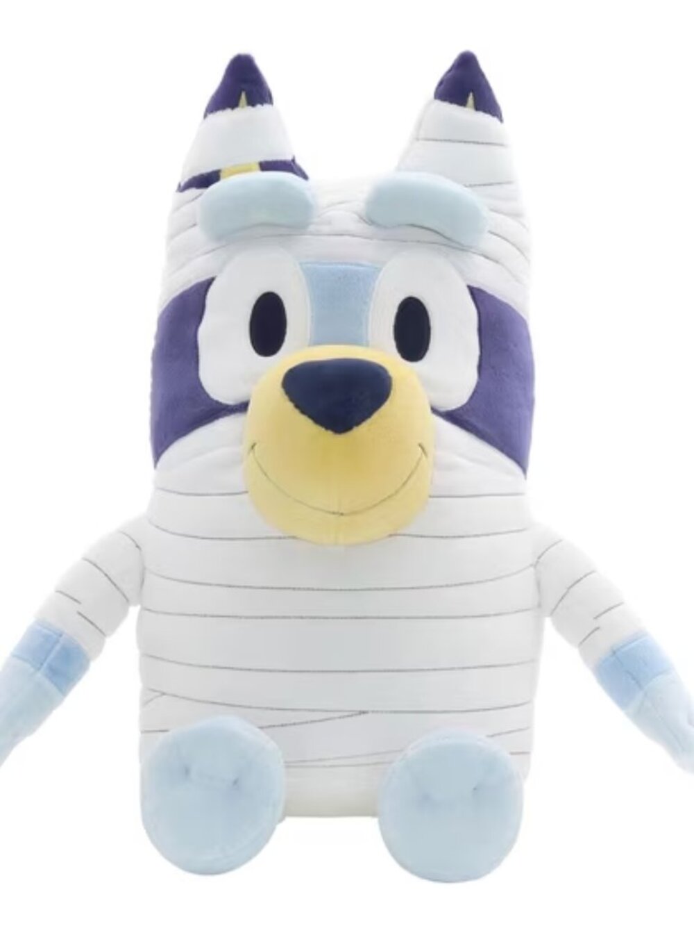 Bluey Halloween Mummy Plush 18" Jumbo Stuffed Toy Blue Heeler Costume